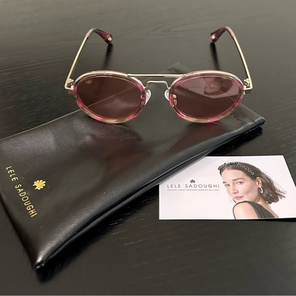 *NWT* LELE SADOUGHI Downtown Aviator Sunglasses - Picture 4 of 9